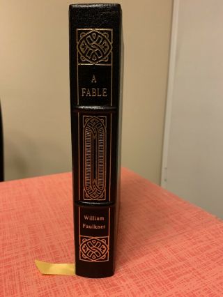 Easton Press A Fable By William Faulkner.  Leather Bound.  Like.