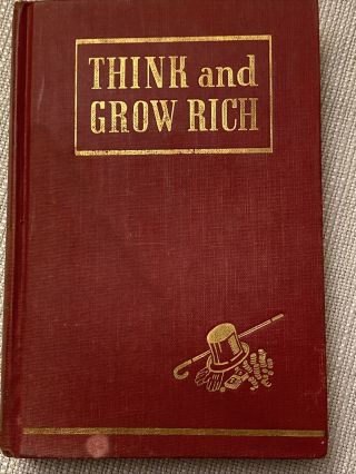 Think And Grow Rich By Napoleon Hill 1946 Edition Hardcover Red Rare