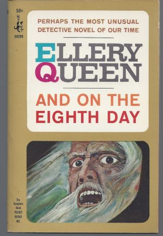 Ellery Queen / And On The Eighth Day First Edition 1966