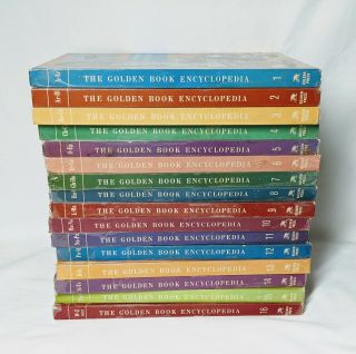 The Golden Book Encyclopedia Complete 16 Volume Set 1959 Vintage