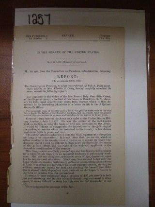 Govt Report Civil War William Rickards Examination For Pension 1258