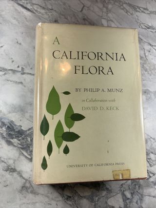 1959 Antique Nature Reference Book " A California Flora "