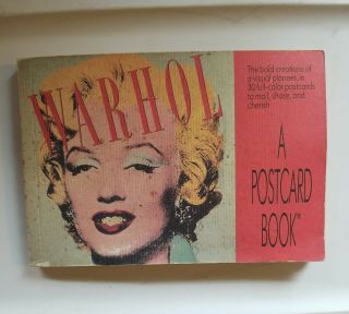 Warhol: A Postcard Book By Andy Warhol 1989 Estate Pop Art 30 Color Postcards