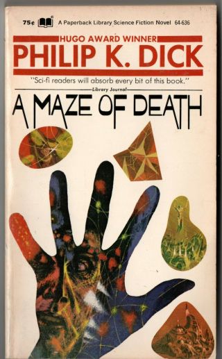 Philip K.  Dick A Maze Of Death First Printing 1971 Paperback Science Fiction