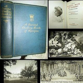 1914 2nd Dudley Book Of Cookery Recipes Georgina Countess 1st Edition Cookbook