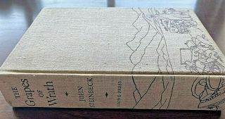 The Grapes Of Wrath John Steinbeck 1939 1st Edition/10th Print Hardcover Gd,  /vg -