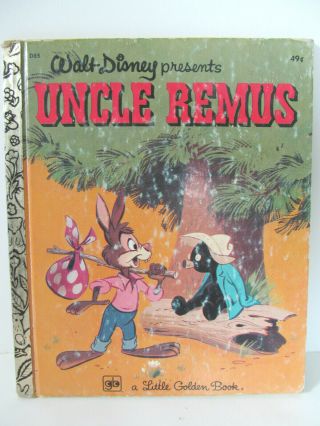 Walt Disney Uncle Remus Little Golden Book 26th Printing 1974 Song Of South H6