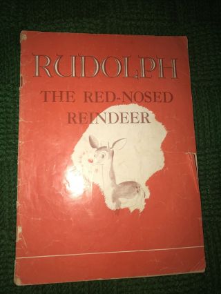 1939 Rudolph The Red - Nosed Reindeer First Edition Montgomery Ward Robert L May