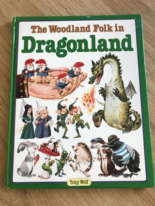 1984 Woodland Folk In Dragonland Book Tony Wolf Gnome Fantast