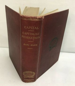 Capital (analysis Of Capitalist Production) - Karl Marx - Antique H/back - 1906