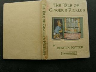 Antique Antiquarian Hardback Book The Tale Of Ginger And Pickles Beatrix Potter