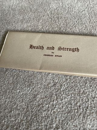 Charles Atlas Health And Strength Full Set Lessons And Book