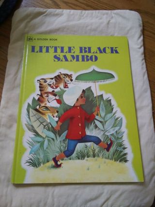 Little Black.  Sambo Vintage Large Golden Book By Bannerman And Rutherford