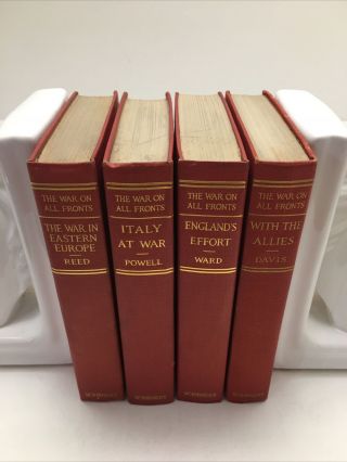 Scribner: Set Of 4 The War On All Fronts Books (volume 1 - 5,  Missing Vol.  3)