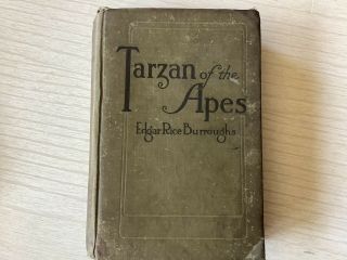 Vintage 1914 Book Tarzan Of The Apes By Edgar Rice Burroughs Hardcover