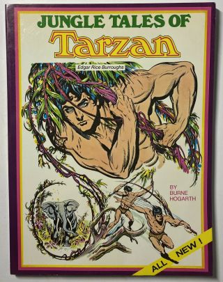 Jungle Tales Of Tarzan By Burne Hogarth Edgar Rice Burroughs 1976 First Printing
