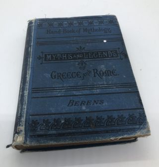 Hand Book Mythology Myth Legends Greece Rome By E M Berens Hc