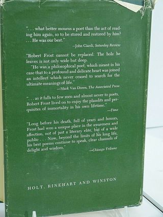 Complete Poems Of Robert Frost HC DJ 1964 Poetry Holt Rinehart & Winston 2