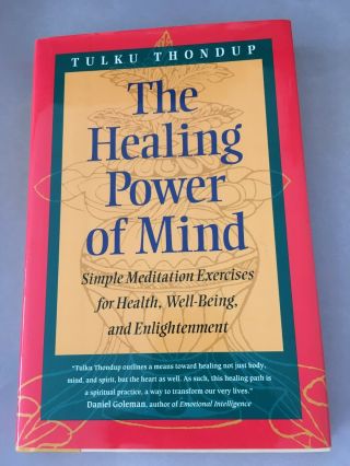 Signed Tulku Thondup Healing Power Of Mind : Simple Meditation.  Buddhism