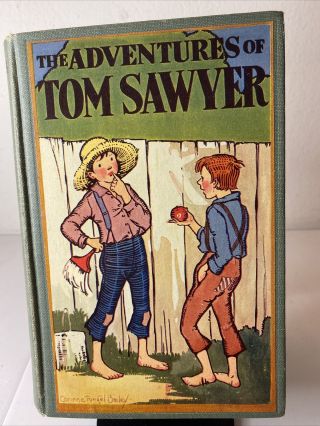 Books - Childrens - Collectible - The Adventures Of Tom Sawye - Mark Twain - 1931