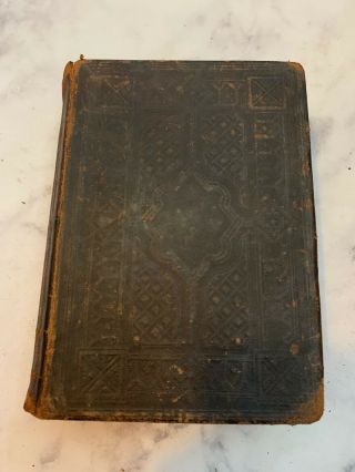Antique 1800s Swedish Bible Includes Handwritten Letter And Obituary Of Ollson