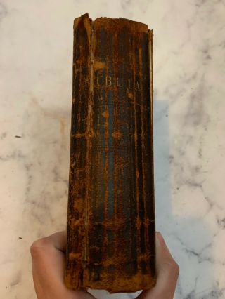 Antique 1800s Swedish Bible Includes Handwritten letter and Obituary of Ollson 2