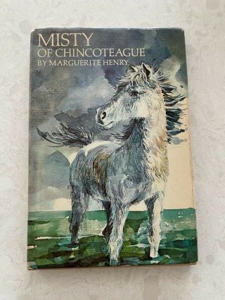 Vintage Misty Of Chincoteague By Marguerite Henry Dustjacket Hardcover 1947