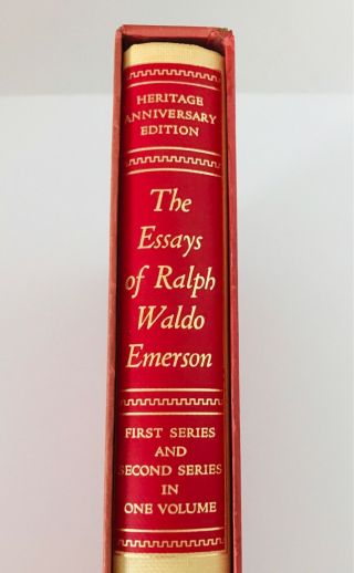 The Essays Of Ralph Waldo Emerson Heritage Press 1934 W/ Slipcover Heritage Club