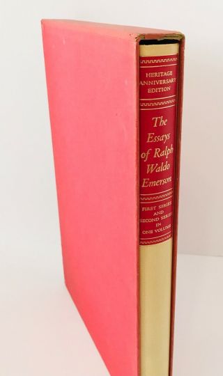 The Essays of Ralph Waldo Emerson Heritage Press 1934 w/ Slipcover Heritage Club 3