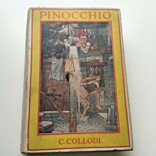 Pinocchio By Carlo Collodi Hc/dj 1905 A.  L.  Burt Co.  Childrens Book Antique