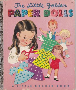 Little Golden Book 113 Paper Dolls 1951 (4 Pages Of Doll Clothes) No Dolls