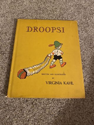 Droopsi Written And Illustrated￼ By Virginia Kahl 1958 Dust Cover