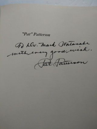 " Pat " Patterson,  By Frank J Taylor - Signed Hardcover United Airlines Founder