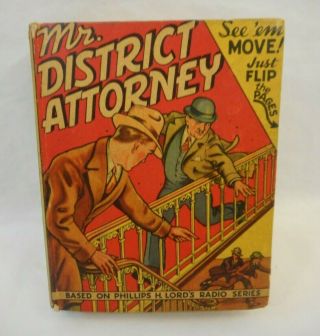 Mr.  District Attorney On The Job Big Little Book 1408 Vg/fn 1941 Blb