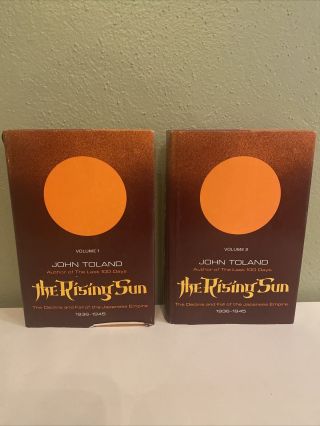 The Rising Sun 2 Volume Set By John Toland 1970 Hardcover