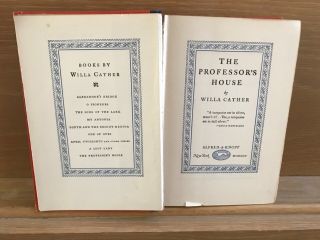 THE PROFESSOR ' S HOUSE,  1925,  Willa Cather,  1st Edition 3