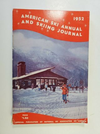 1952 American Downhill Ski Annual All Skiing Areas 256 Pages Great Ads No Res