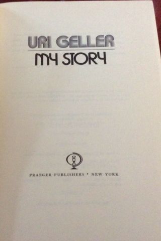 Uri Geller MY STORY Signed 1st Edition 1975 Encl News Articles About Uri Geller 3