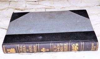 1911 Antique Leather Book The Real America In Romance Vol 4 Princess & Cavalier