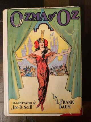 Ozma Of Oz L.  Frank Baum 1941 Canadian Edition Dj Return To Oz