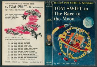 First Edition Tom Swift Jr 12 " Tom Swift In The Race To The Moon " W/dj