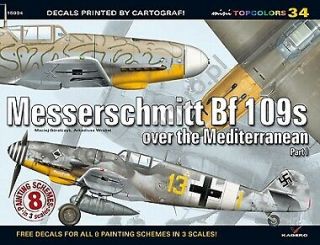 Messerschmitt Bf 109s Over The Mediterranean Part I Kagero Topcolours No.  34