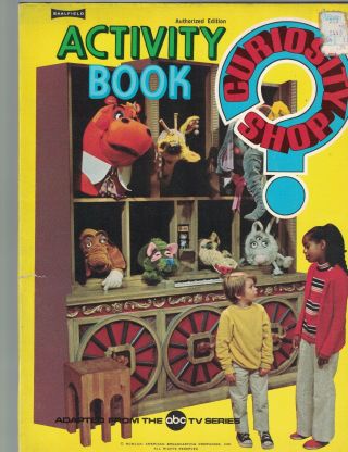 Curiosity Shop Activity Book Saalfield 1971 Abc Tv Series For Children