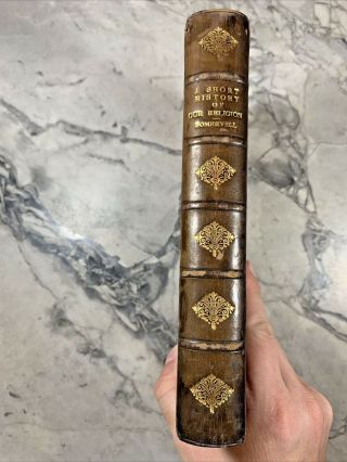 1928 Antique History Book " A Short History Of Our Religion "