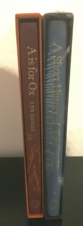Folio Society A Short History Of Time & A Is For Ox