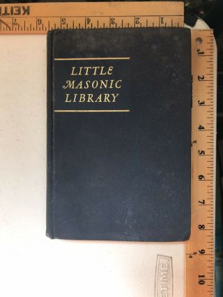 1946 Little Masonic Library Volume Iv Hardcover Freemasonry Book