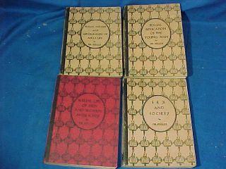 4 - 1928 Sexual Education Series Paperback Books By Dr David Keller Charles Atlas