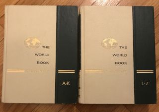 The World Book Dictionary A - K & L - Z 2 Vol.  Set 1967 Edition Thorndike & Barnhart