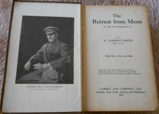 1916 The Retreat From Mons A Corbett - Smith Maps 1st World War Antiquarian War