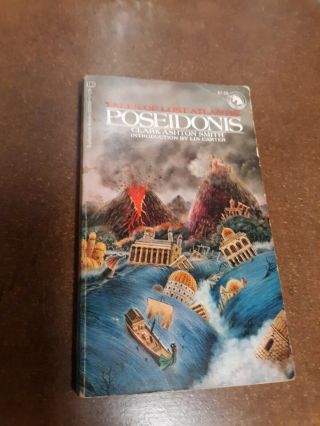 Poseidonis By Clark Ashton Smith,  Ballantine 1st Print.  Pb 1973